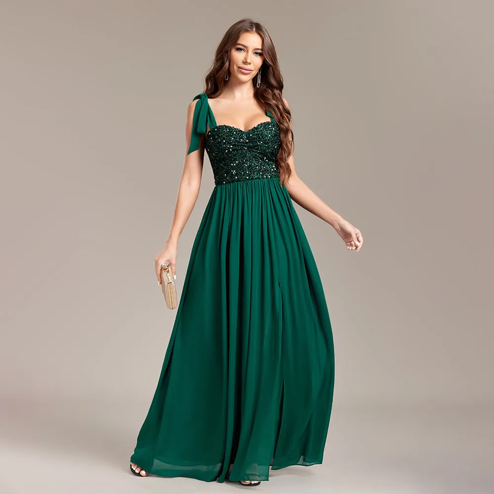 Abendkleid für Damen mit Pailletten Partykleid