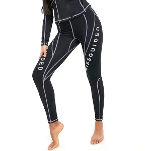 Damen-Marke bedruckte Leggings, Schwarz