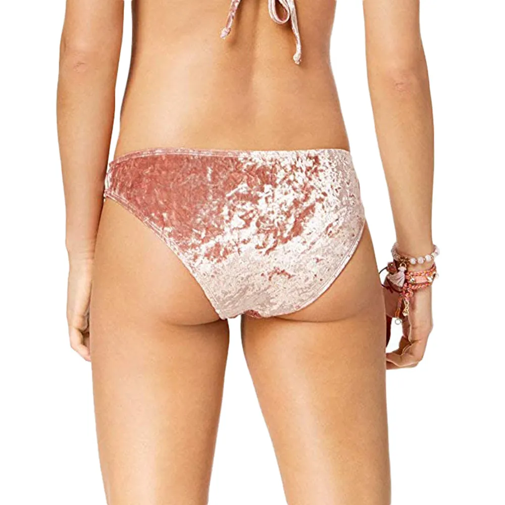 Damen-Hipster-Bikiniunterteile aus Crushed Velvet, Somo