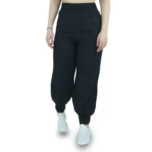 Damen-Elastische Bein-Hose, Schwarz
