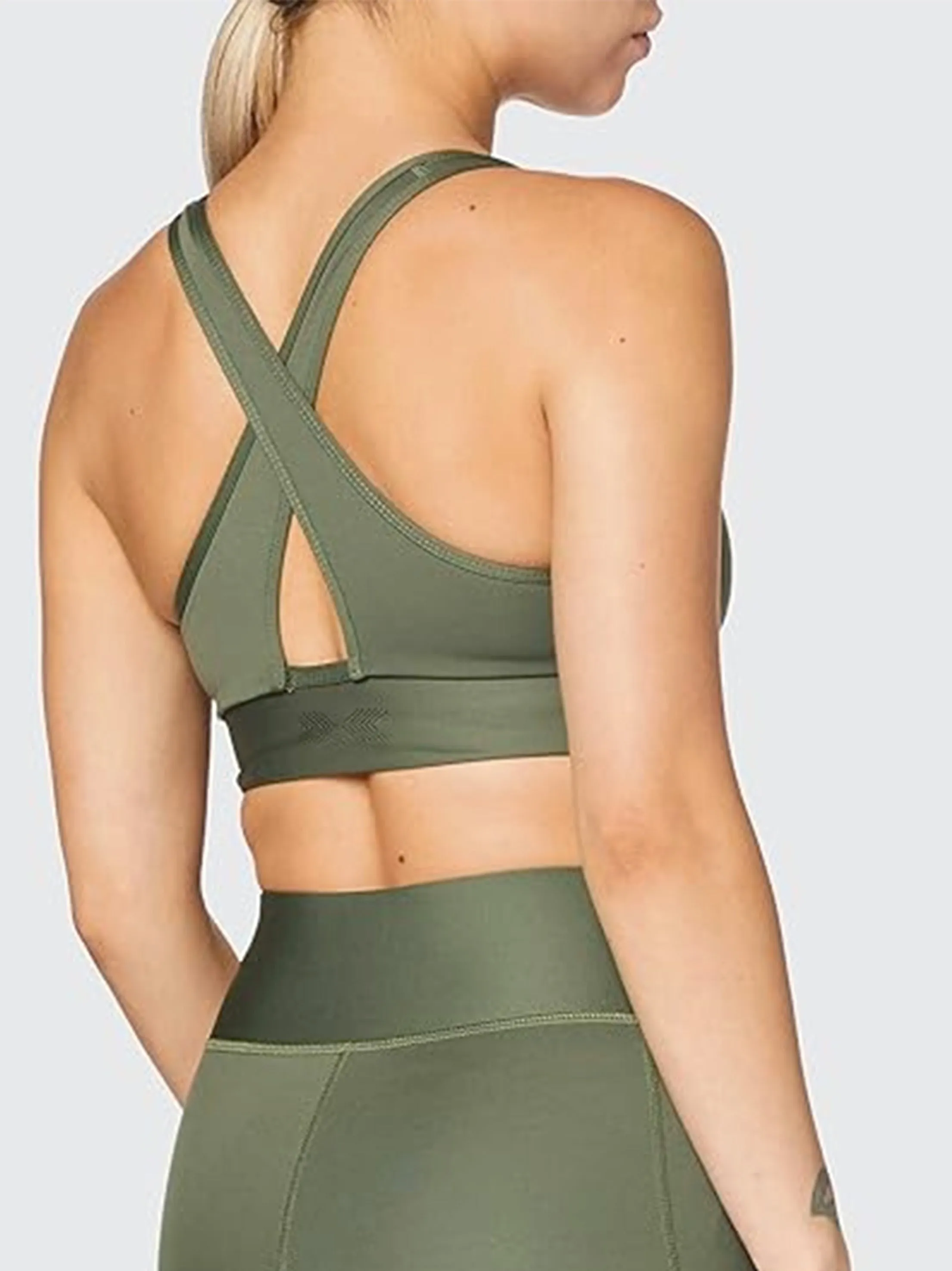 Damen Elevate Sport-BH, Olive