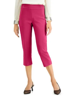Damen-Caprihose mit Verzierungen, Rosa