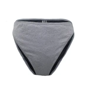 Damen Glitzer Bikini-Höschen mit hohem Beinausschnitt, Silber