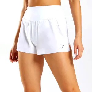 Damen-Sporthose mit hoher Taille, Weiß
