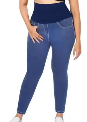 Damen-Schwangerschafts-Skinny-Jeans, Blau