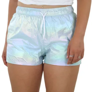 Damen Ombré Glitzer Badeshorts, Blau