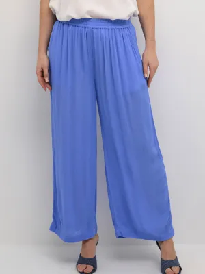 Damen einfache Gaze-Hose, Blau