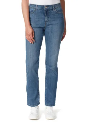 Damen-Jeans, Einfarbig, Blau