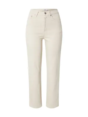 Damen Jeans Unifarben, Ecru