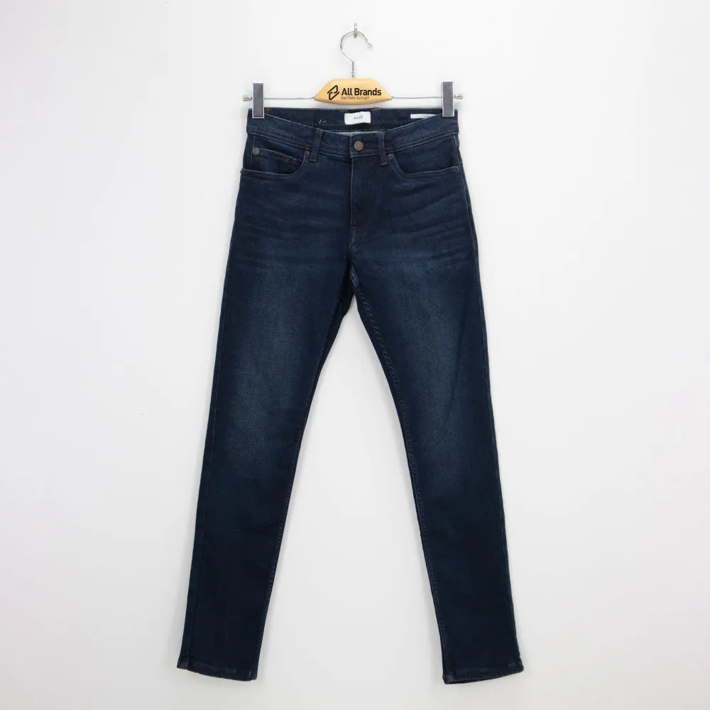 Damen Jeans mit mittlerer Taillenhöhe, Marineblau