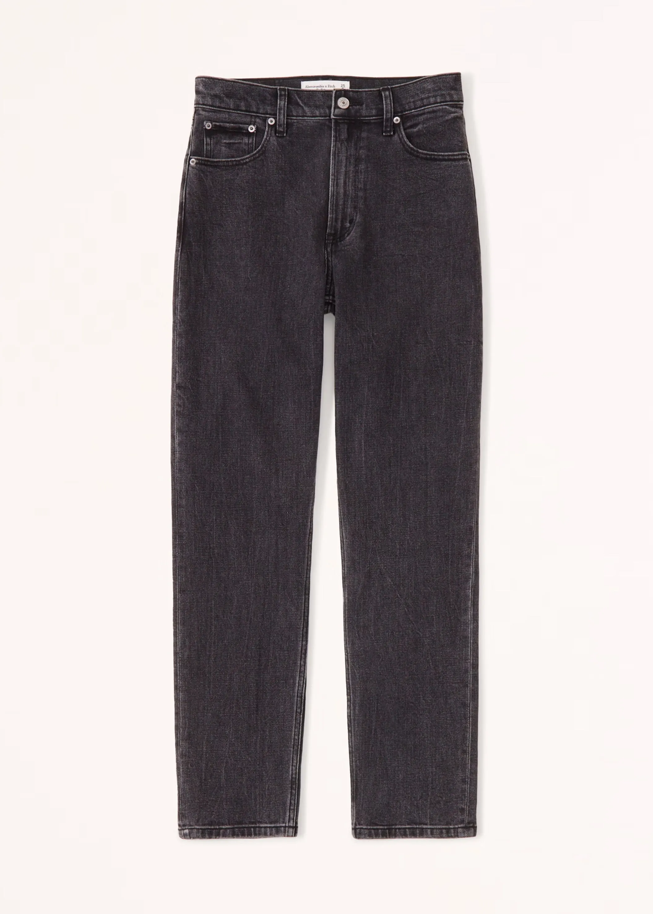 Damen Basic Mom Jeans, Schwarz