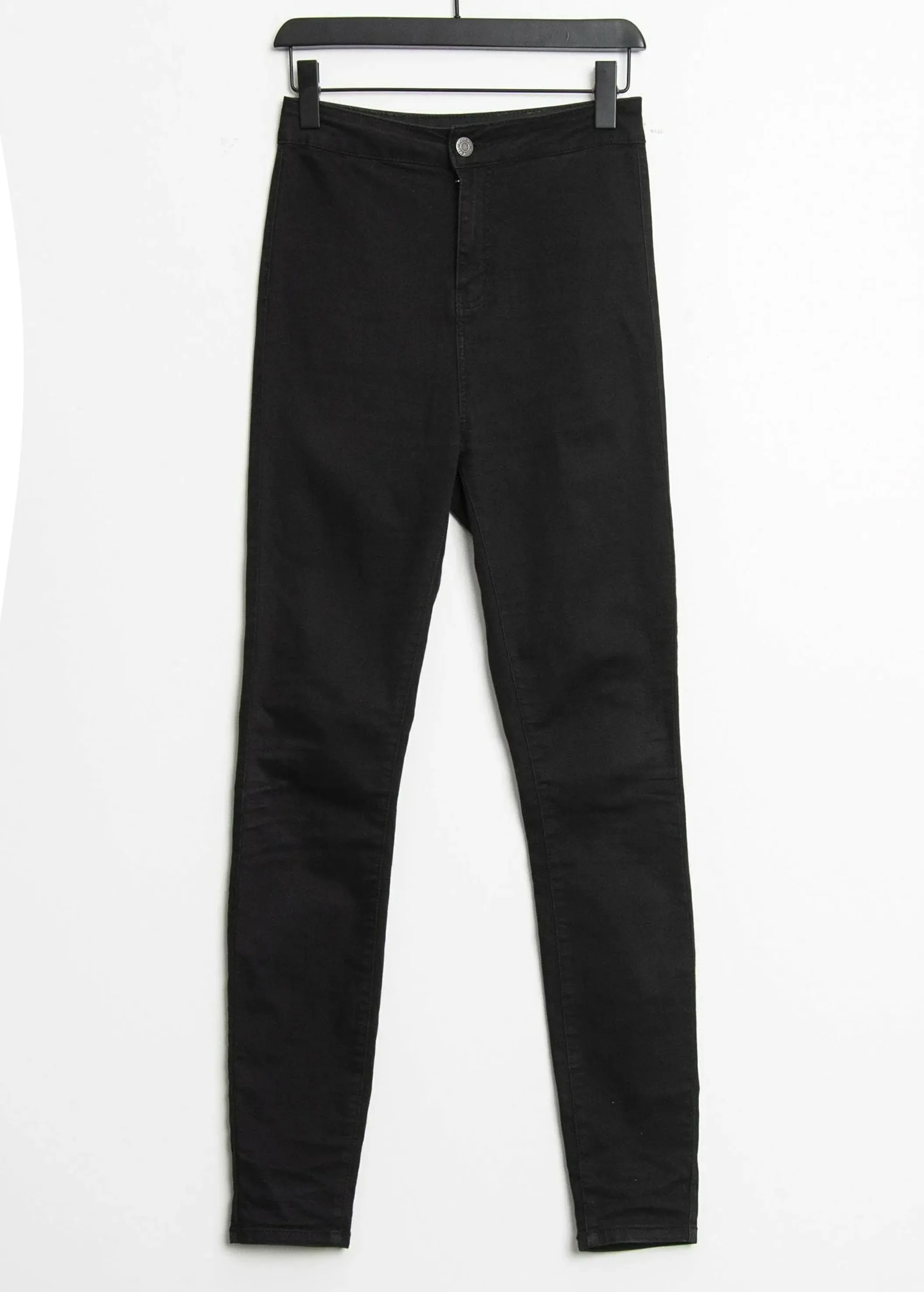 Schwarze schlichte Skinny-Jeans für Damen