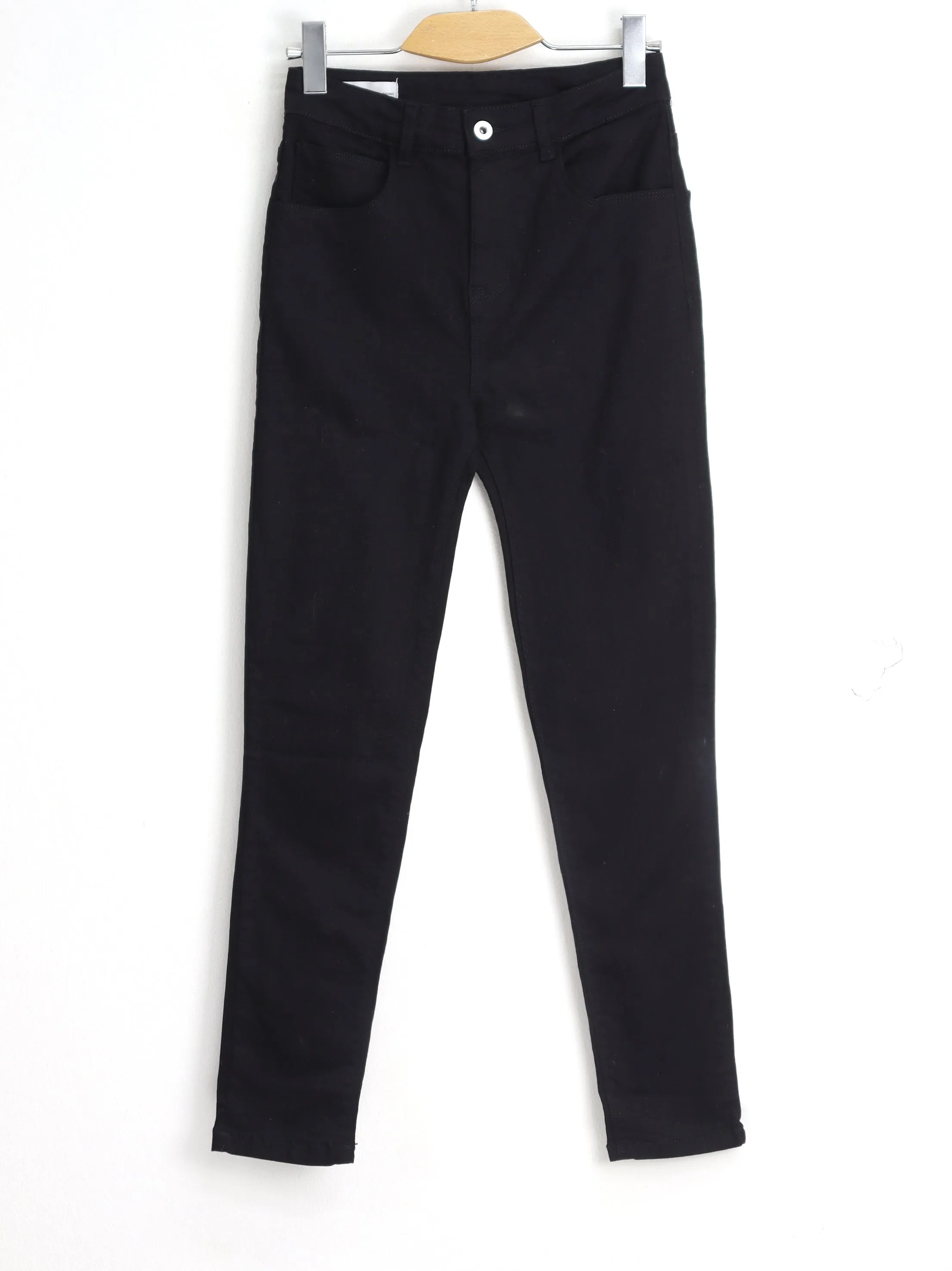 Schwarze Skinny-Jeans für Damen, schlicht