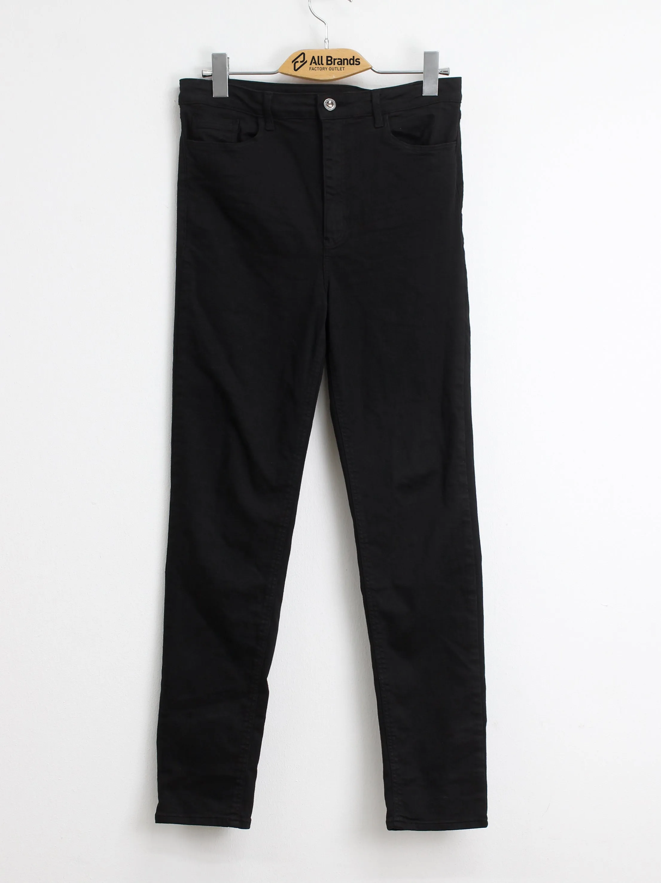 Schwarze schlichte Skinny-Jeans für Damen