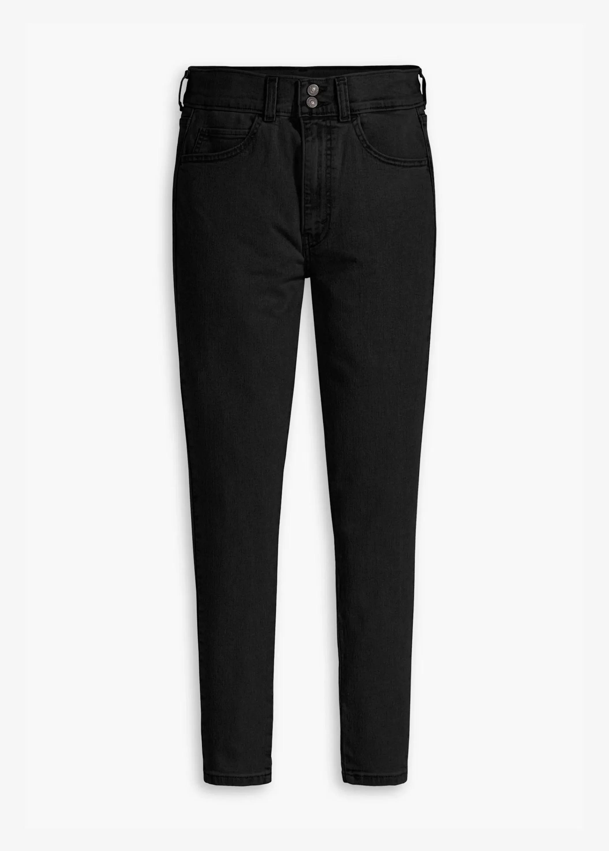 Schwarze Skinny-Jeans für Damen, schlicht