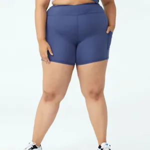 Damen-Schlichte Slim Fit Short, Marineblau