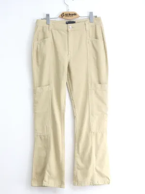 Damen-Jeans, uni, beige