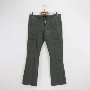 Damen-Jeans, schlichte Uni-Farbe, Olive