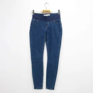 Einfache schlichte Schwangerschaftsjeans für Damen, Blau
