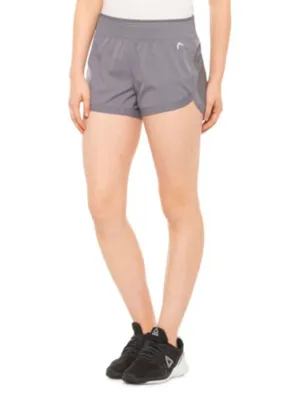 Einfacher Damen-Sportshorts, Grau