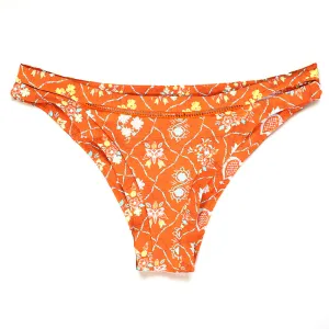Damen-Bikiniunterteil mit Aufdruck, Orange