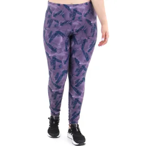 Damen High Waist Leggings mit Druck, Mehrfarbig