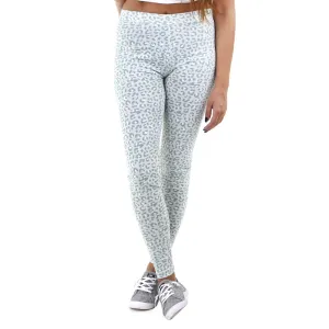Damen-Print-Leggings, Hellgrün