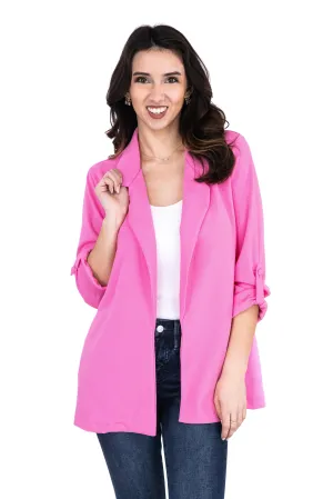Damen Blazer mit lockerer Passform und offener Front
