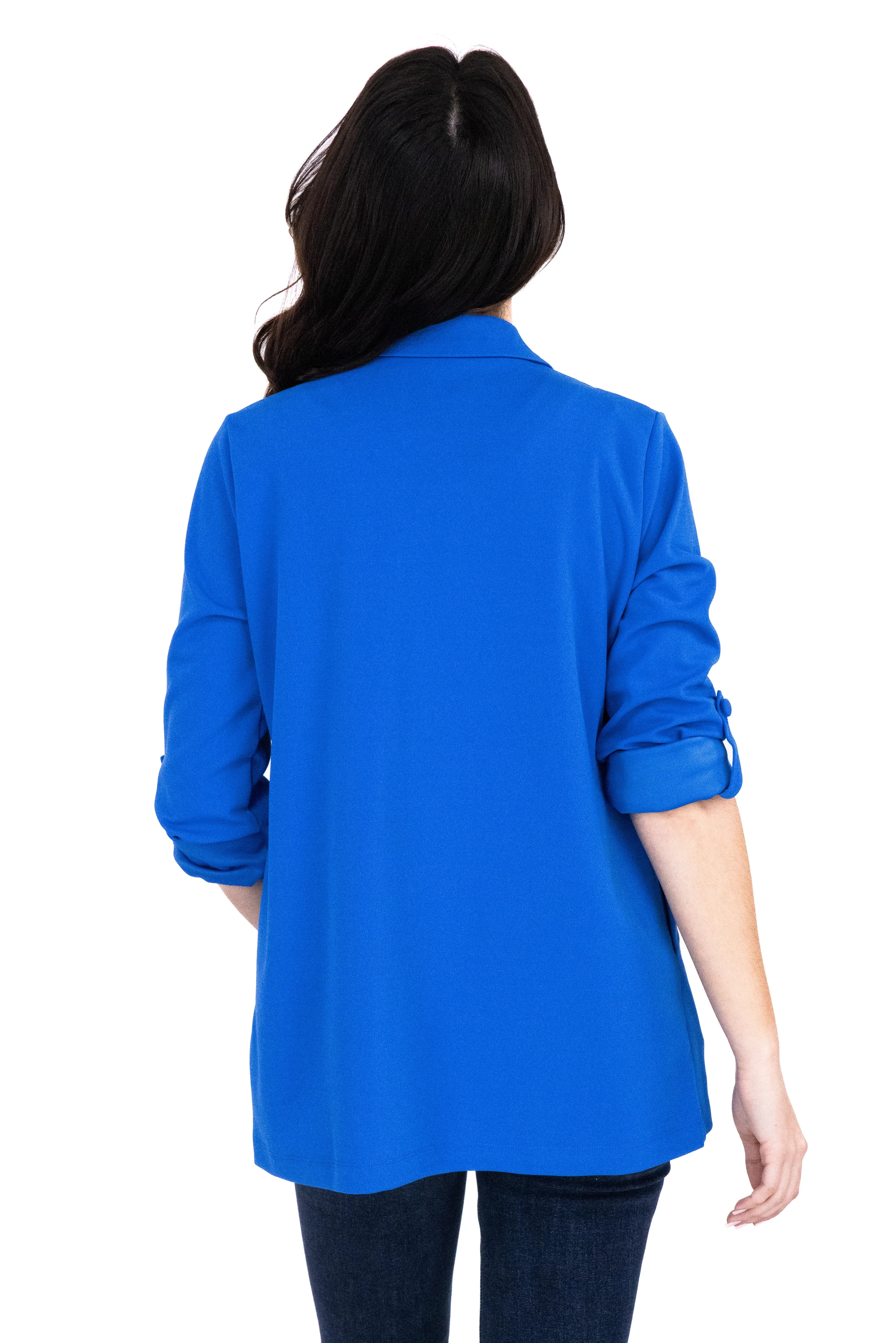 Damen Blazer mit lockerer Passform und offener Front