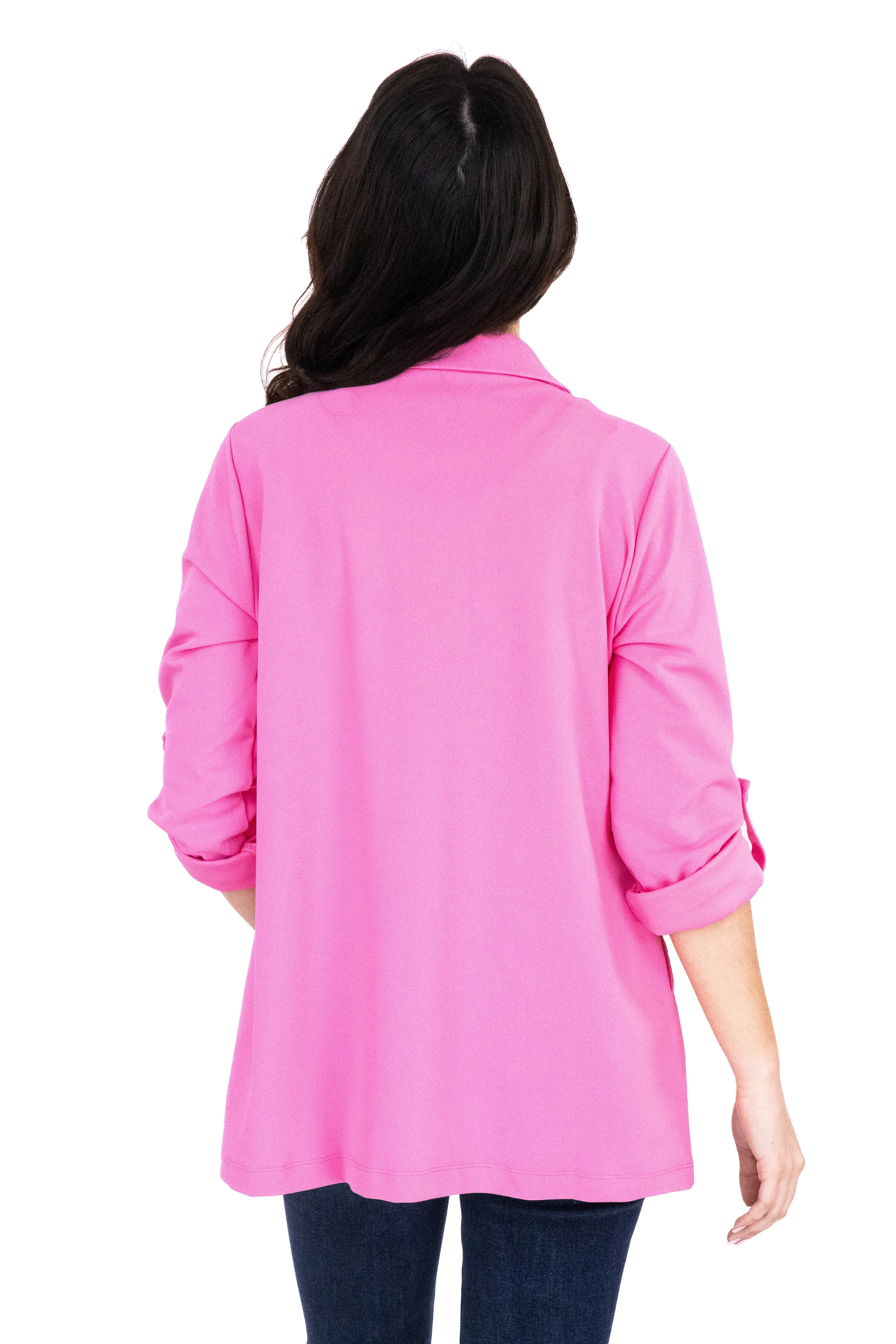 Damen Blazer mit lockerer Passform und offener Front