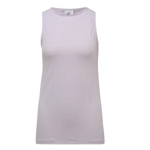 Damens Ripptes Sport Top, Hellviolett