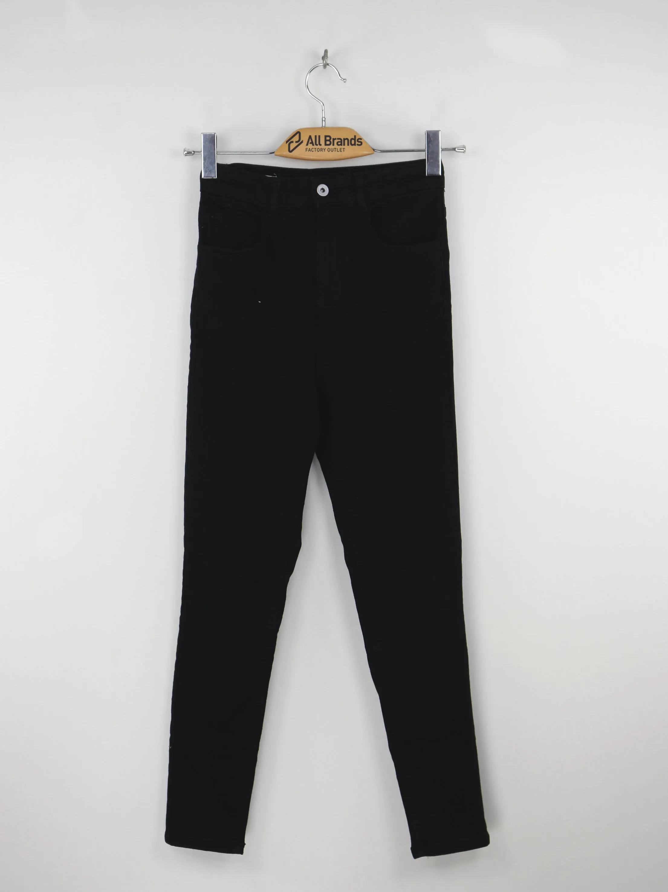 Damen Slim Leg Stretch Jeans, Schwarz