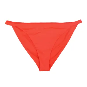 Damen-Slip-Bikini, Neon Koralle