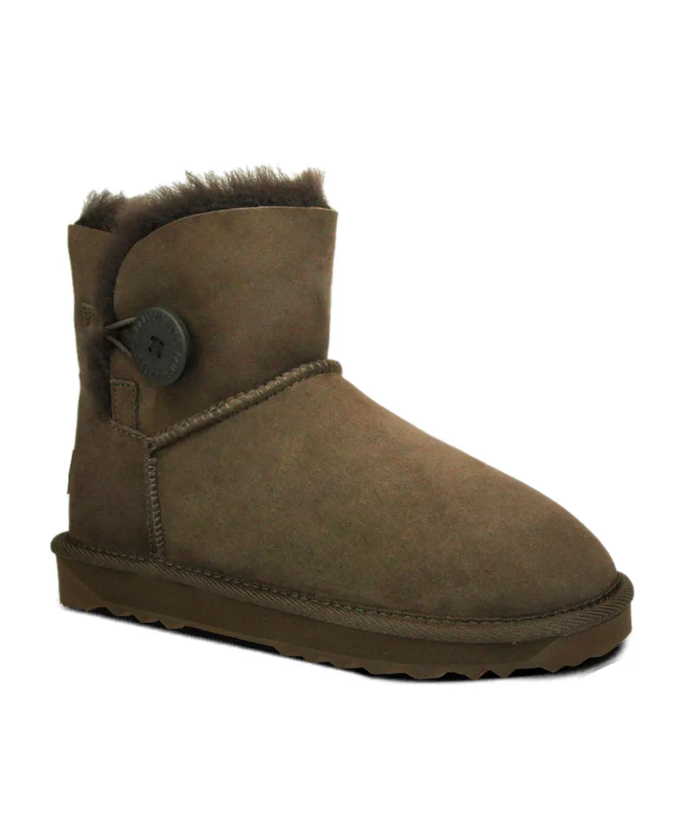 Damen UGG Premium Mini Knopf UGG Schuhe