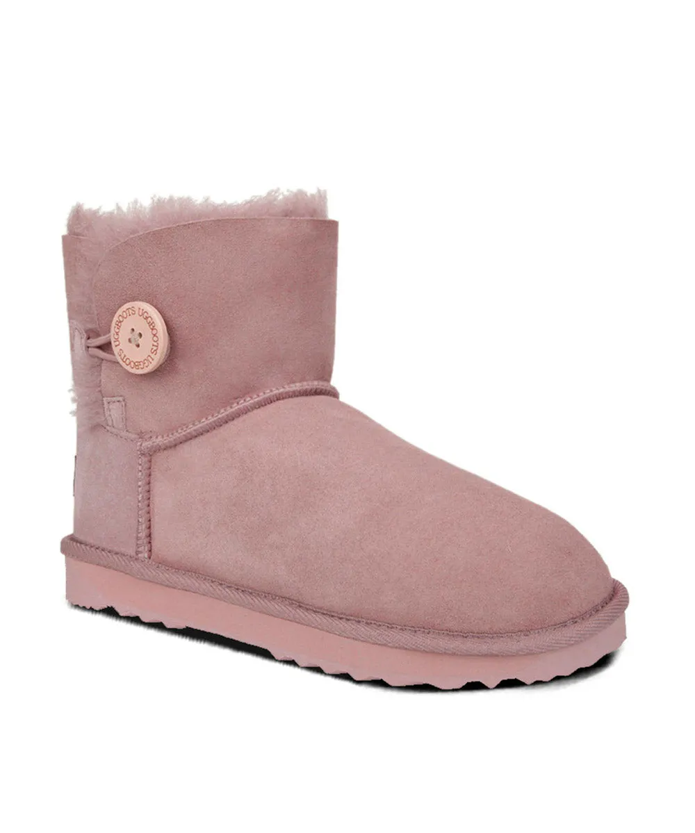 Damen UGG Premium Mini Knopf UGG Schuhe