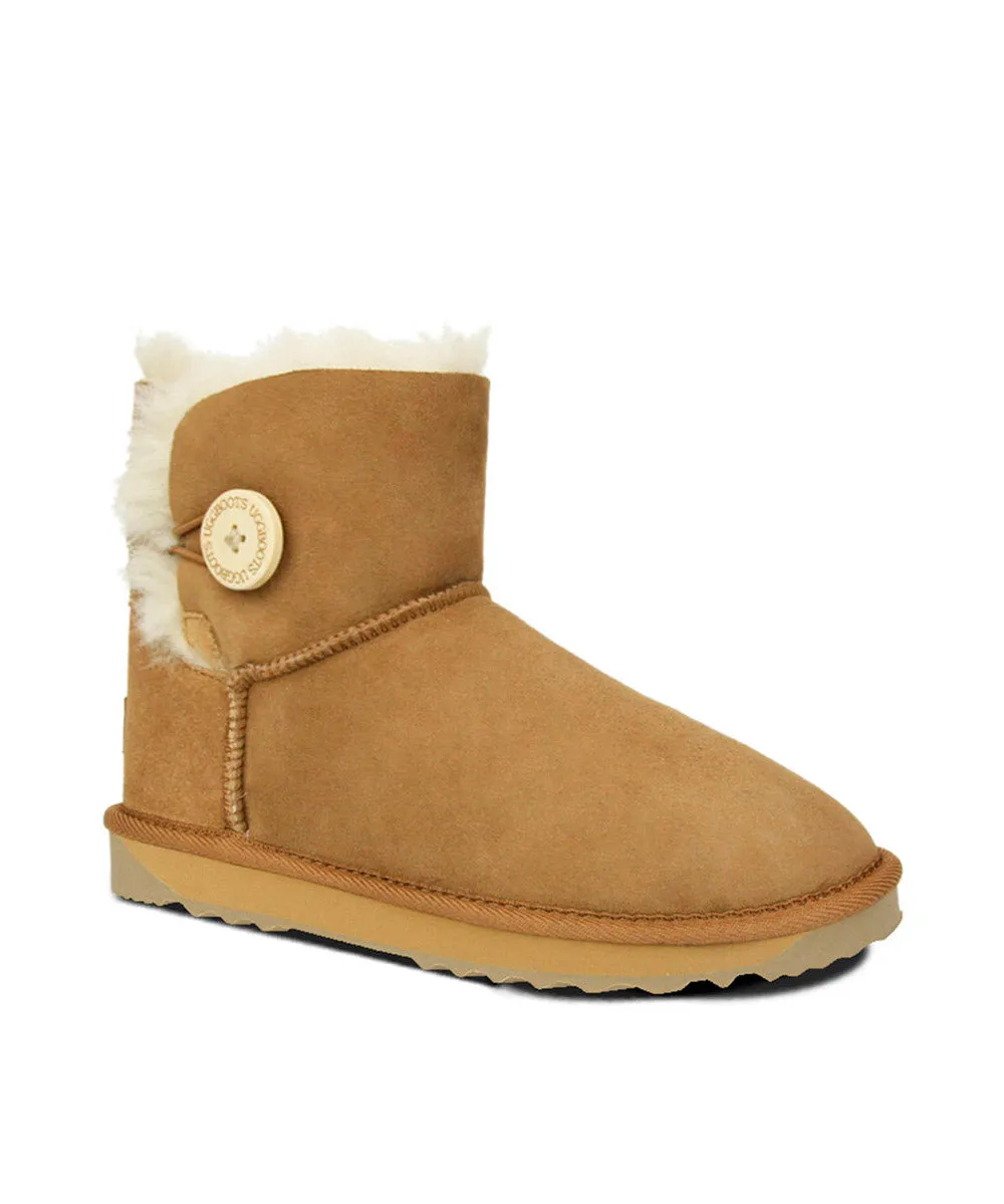Damen UGG Premium Mini Knopf UGG Schuhe