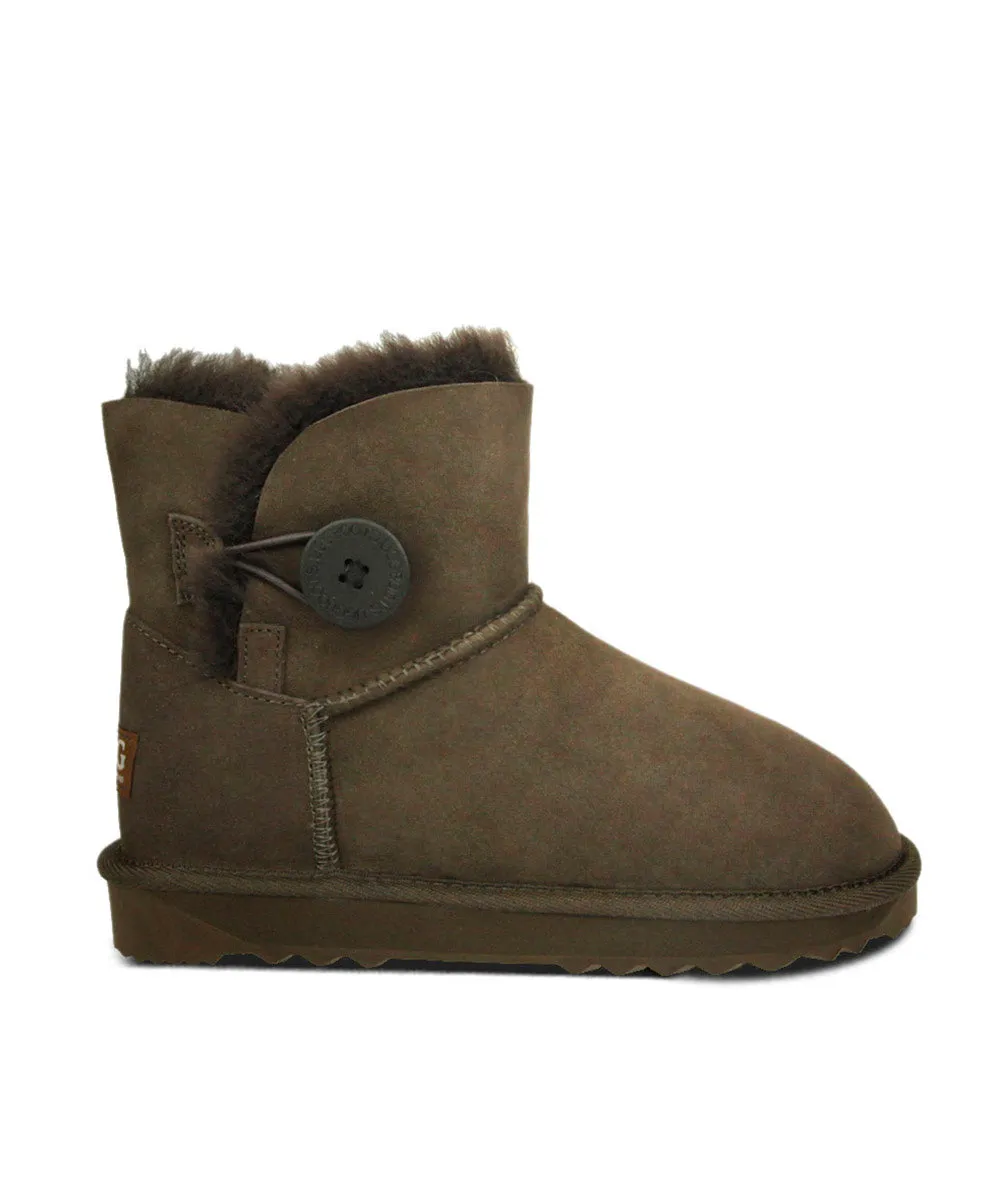 Damen UGG Premium Mini Knopf UGG Schuhe