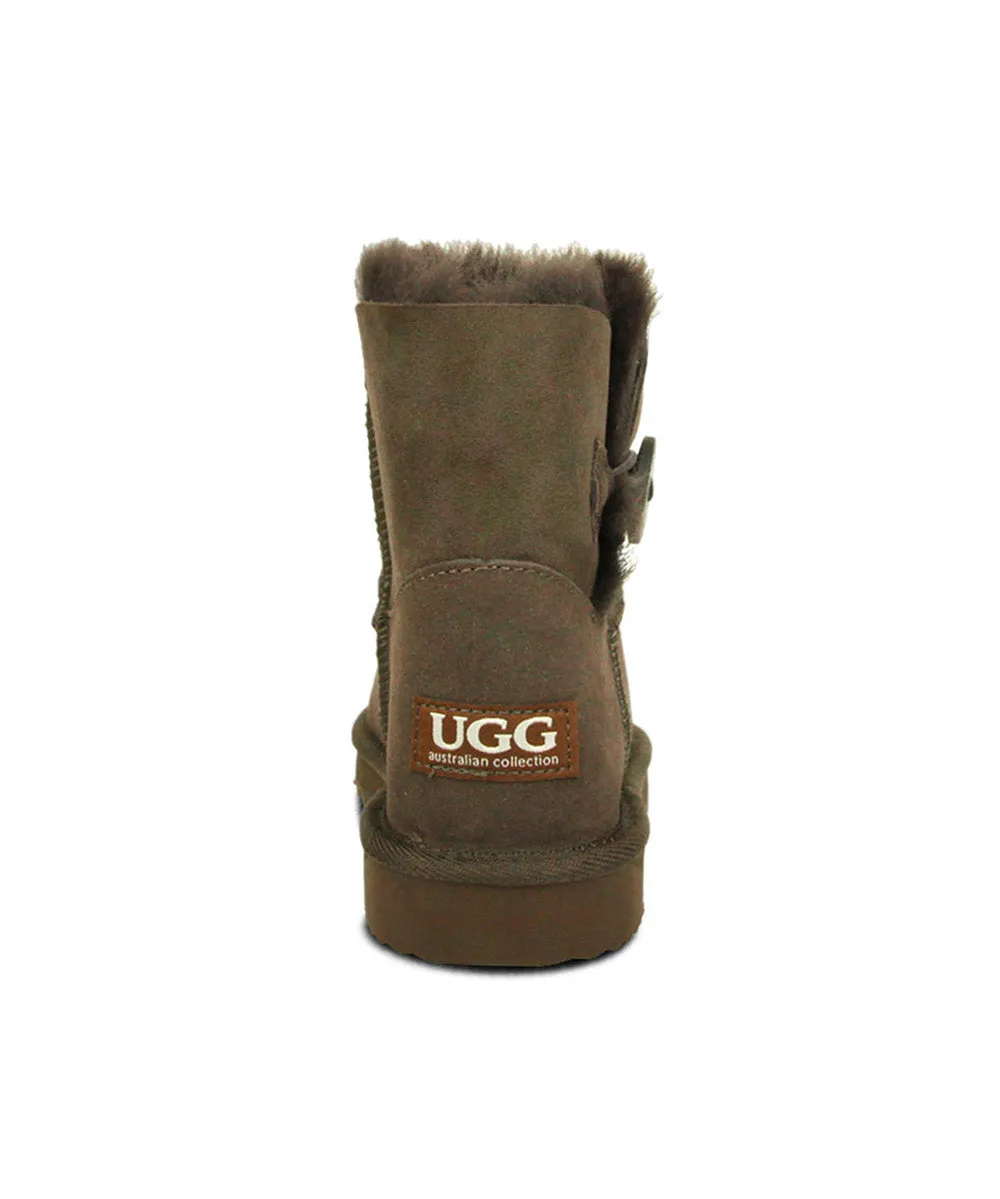 Damen UGG Premium Mini Knopf UGG Schuhe