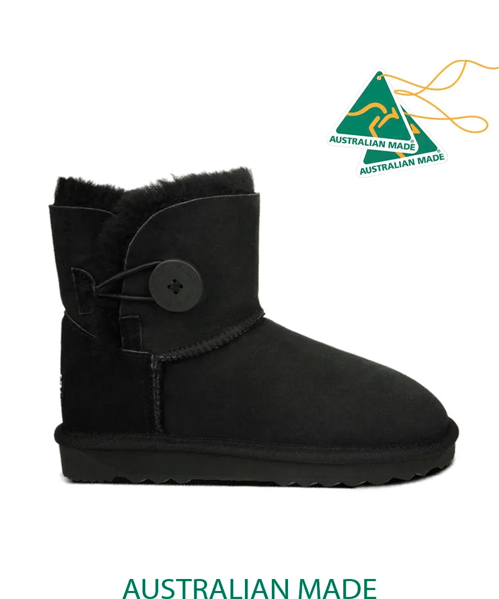 Damen UGG Premium Mini Knopf UGG Schuhe