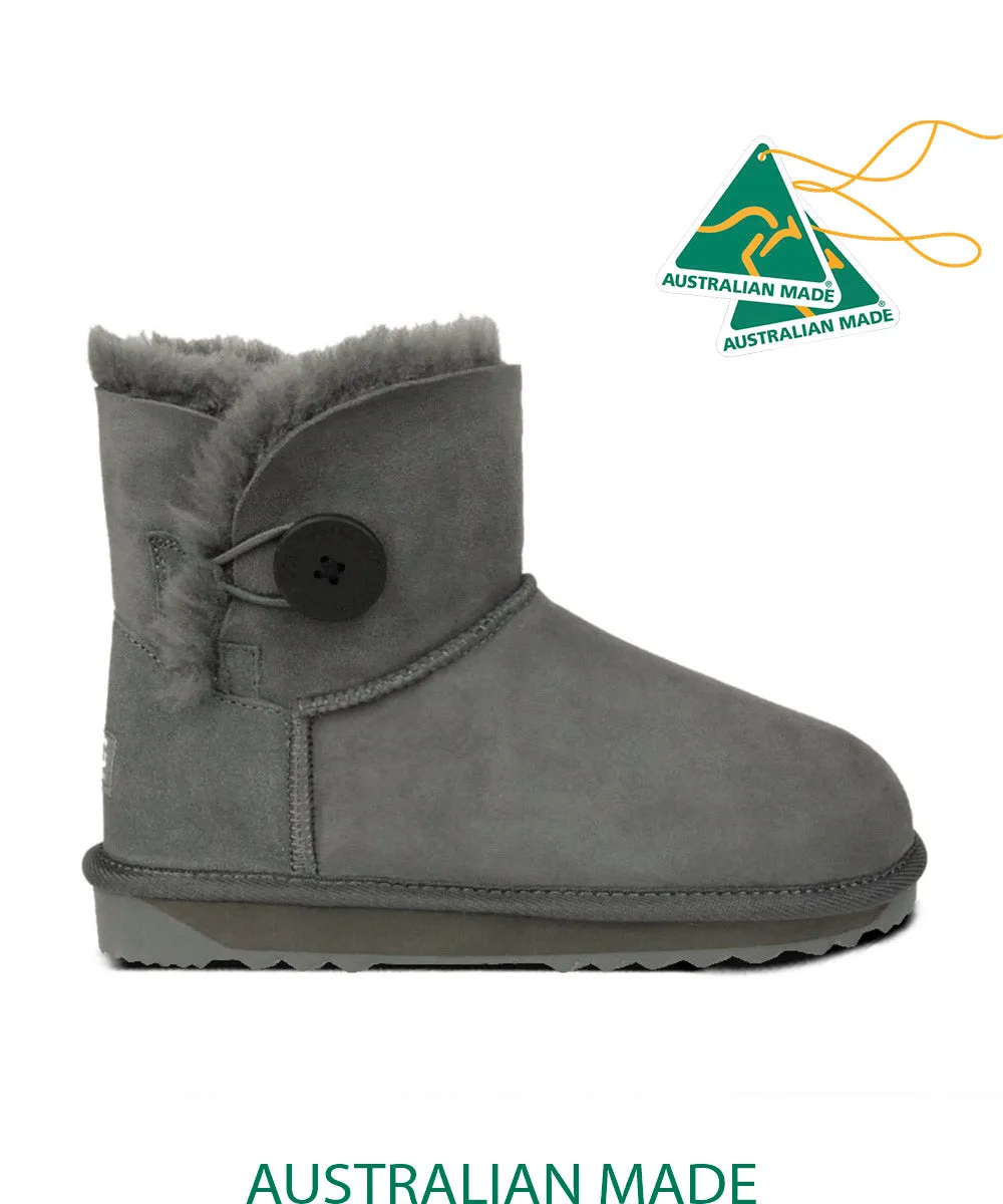 Damen UGG Premium Mini Knopf UGG Schuhe