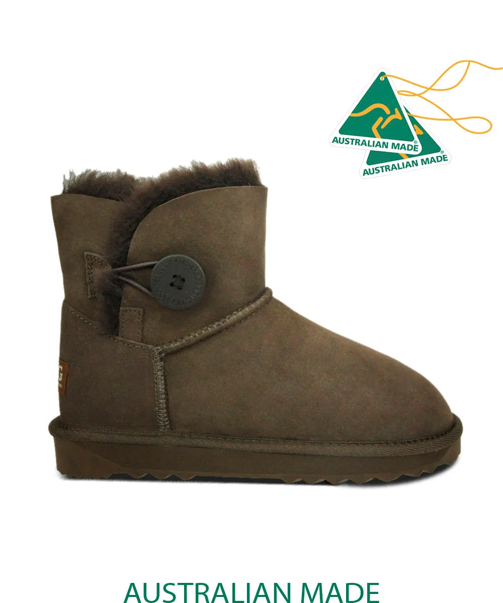 Damen UGG Premium Mini Knopf UGG Schuhe