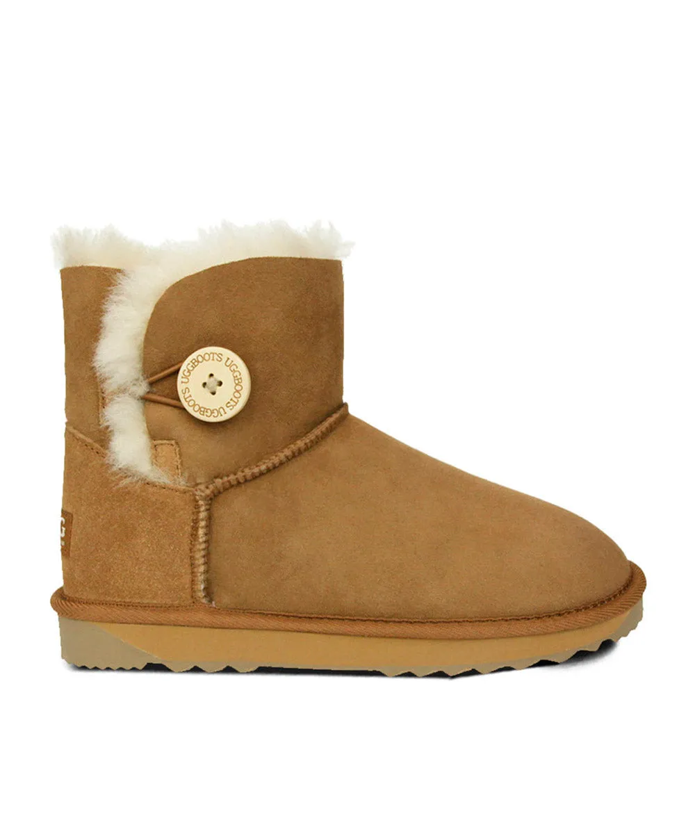 Damen UGG Premium Mini Knopf UGG Schuhe