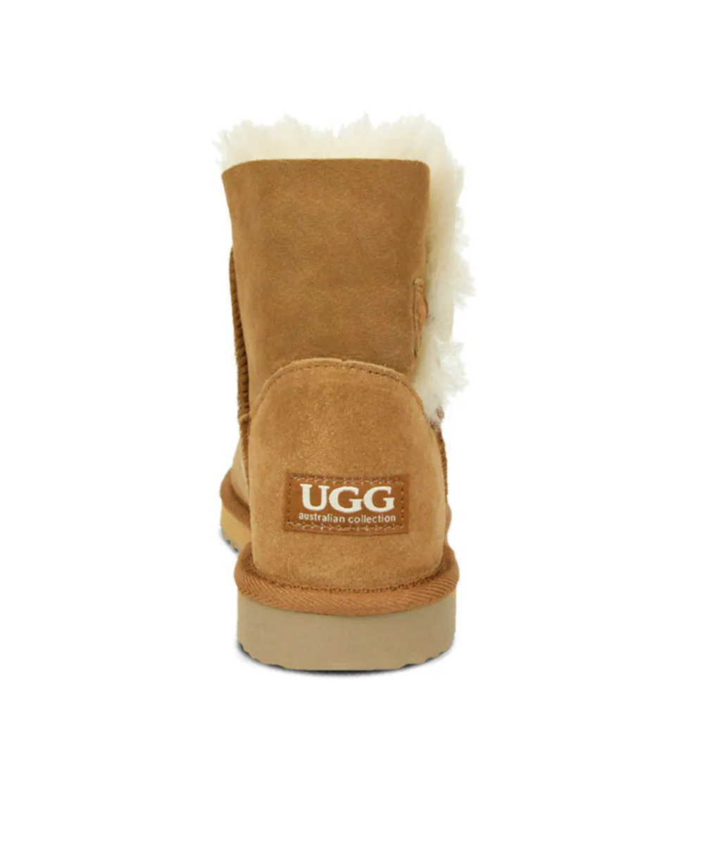 Damen UGG Premium Mini Knopf UGG Schuhe