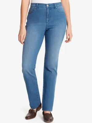 Damen Jeans gewaschen, Blau
