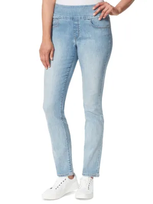 Damen Jeans gewaschen, Hellblau
