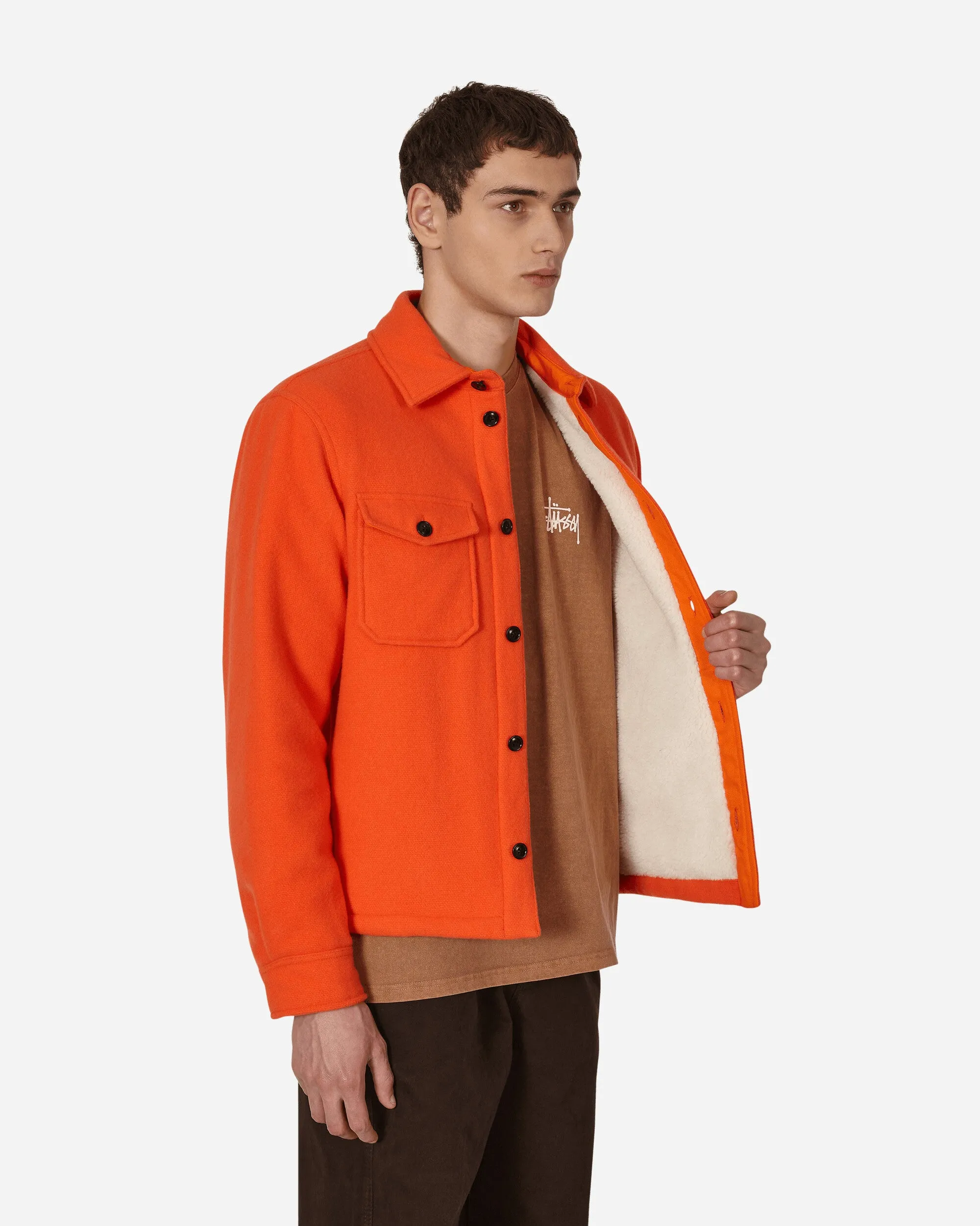 Woolrich Woll-Überhemd Orange