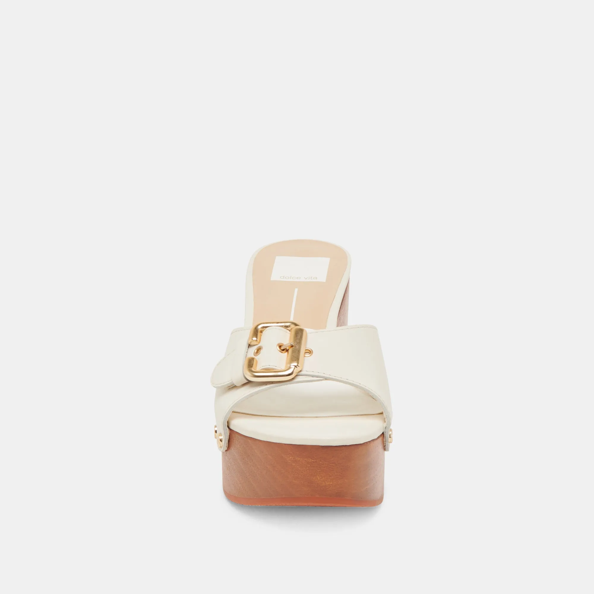 YALAH ABSÄTZE IN OFF-WHITE LEDER