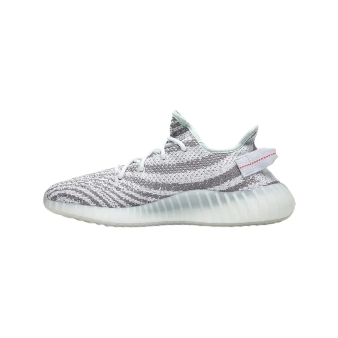 Yeezy Boost 350 V2 'Blue Tint' Bläulicher Grauton Drei High Risk Rot Adidas Sneakers