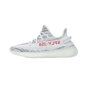Yeezy Boost 350 V2 'Blue Tint' Bläulicher Grauton Drei High Risk Rot Adidas Sneakers