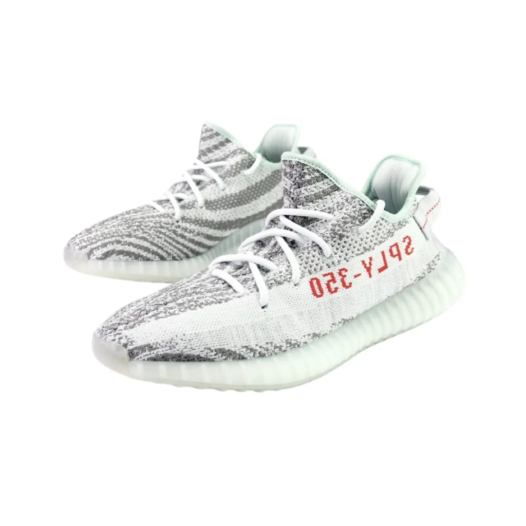 Yeezy Boost 350 V2 'Blue Tint' Bläulicher Grauton Drei High Risk Rot Adidas Sneakers